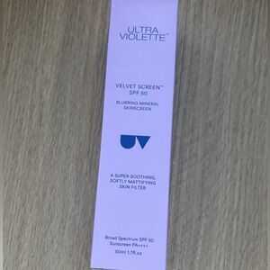 Ultra Violette Velvet Screen SPF 50 Mattifying Mineral Fragrance Free Facial Sun